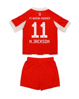 Billige Fotballdrakt Bayern Munich Nicolas Jackson #11 Replika Hjemmedraktsett Barn 2025-26 Kortermet (med bukser)